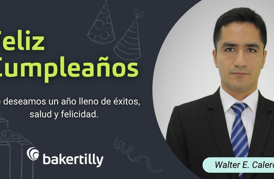Feliz cumpleaños Walter