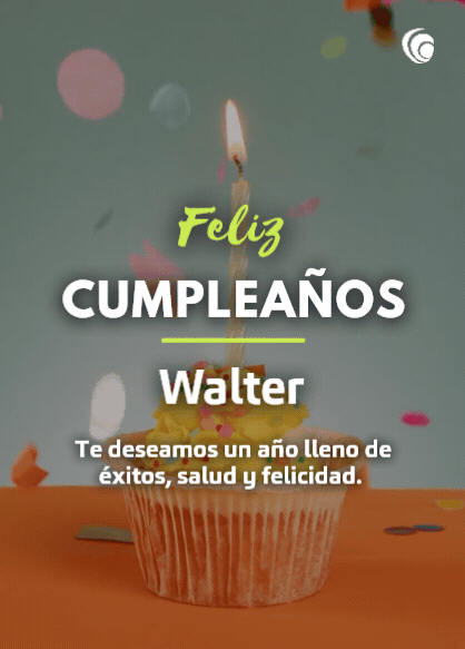 Feliz cumpleaños Walter