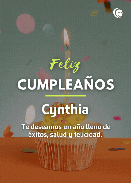 Feliz cumpleaños Cynthia