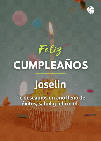 Feliz cumpleaños Joselin