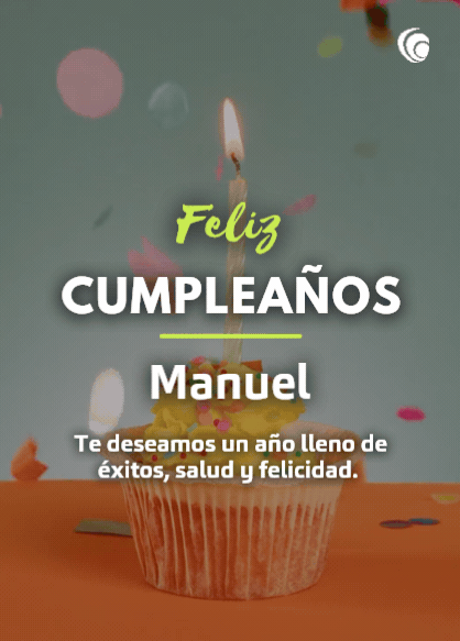 Feliz cumpleaños Manuel